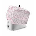 thumbnail image 1 of Pink Floral Toaster Cover 2 Slice, Small Kitchen Appliance Covers, Retro Blossom Flower Botanical Country Toaster Oven Cover with Loop, Bread Machine Cover Polyester Dust Cover Protection, 1 of 4
