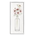 thumbnail image 1 of Pink Flower Blossoms Vase Botanical & Floral Graphic Art White Framed Art Print Wall Art, 1 of 7