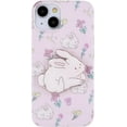 thumbnail image 1 of Pink Flower Bunny Phone Case for iPhone 14, Cute Korea 3D Rabbit Tulip Floral Cartoon Case with Rabbit Hold Stand for Women Girls, 1 of 12
