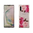 thumbnail image 1 of Pink Flower Case for Samsung Galaxy Note 10 Plus 10+ 5G 6.8'' TPU Clear Soft & Flexible Ultra-Thin Shockproof Anti-Scratch Transparent Bumper Slim Lightweight Stylish Protective Cover Women Girls, 1 of 4