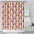 thumbnail image 1 of Pink Flower Fairy Pattern Shower Curtain 72"x84" ,Bathroom Decorative Shower Curtains Set with 12 Hooks,Modern Waterproof Washable Shower Curtain, 1 of 6