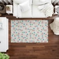 thumbnail image 1 of Pink Flower Rug, Modern Rug, Soft Tones Rug, Salon Rug, Salon Decor Rug, Living Room Rug, Housewarming Gift, Corridor Rug, Salon Soft Rug, 2.3'x3.3' - 70x110 cm, 1 of 8