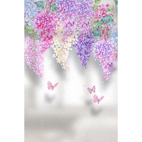 Pink Flower Window Film Privacy Glass Sticker Window Coverings Window Tint for Homedecor