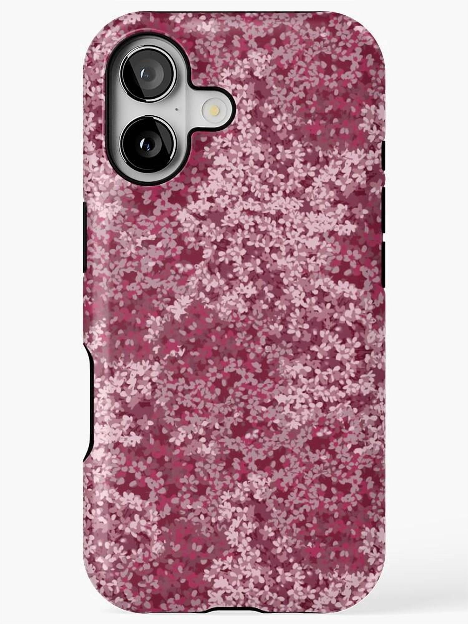 Pink Flowering Branches Tough Case for Apple iPhone, Polycarbonate ...