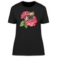 thumbnail image 1 of Pink Flowers And Butterfly Tee Women's -Image by Shutterstock, 1 of 1