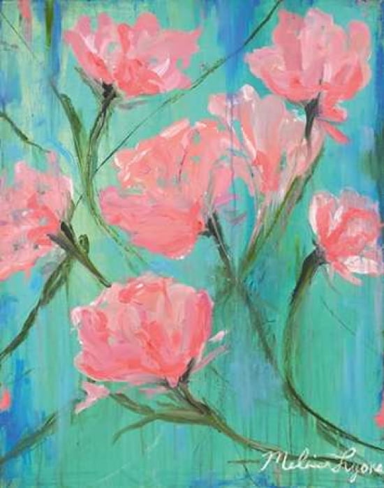 Pink Flowers Canvas Art - Melissa Lyons (24 x 30)