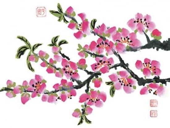 Pink Flowers Canvas Art - Simon Zen (18 x 24)
