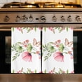 thumbnail image 1 of Pink Flowers Kitchen Towels Set of 1, Sping Botanical Floral Leaves Butterflyvines Absorbent Dish Towels for Kitchen, Microfiber Hand Towel, Quick Drying Tea Towel for Cleaning Decorative Dishcloths, 1 of 7