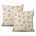 thumbnail image 1 of Pink Flowers Pillow Covers Square Pillow Covers,Soft Pillow Cas Covers,linen Pillowcases Double-sided Printing for Sofa Couch Outdoor Decor,Pillow Case Set Of 2,16x16 Inches, 1 of 7