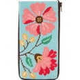 thumbnail image 1 of Pink Flowers Stitch & Zip Eyeglass Case Needlepoint Kit, 1 of 1