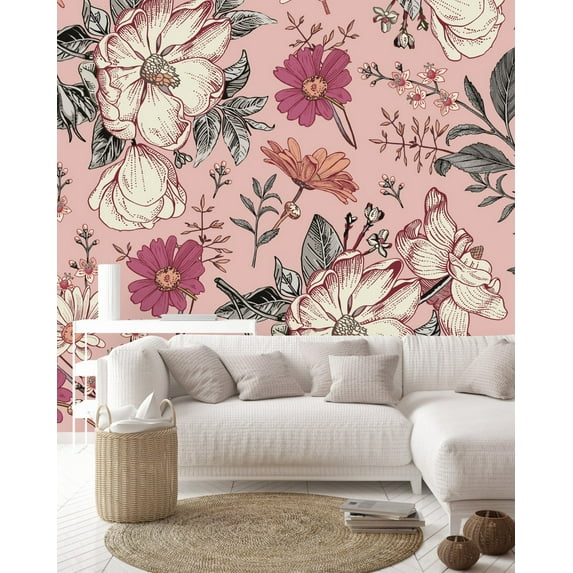 Pink Flowers Wallpaper