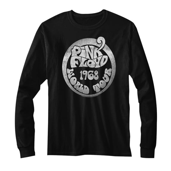 Pink Floyd 1968 World Tour Black T-Shirt