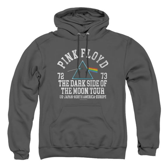 Pink Floyd 72' Unisex Adult Pull-Over Heather Hoodie, 2X-Large, Charcoal