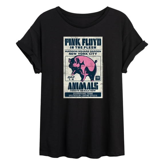 Pink Floyd - Animals - Juniors Oversized Graphic T-Shirt