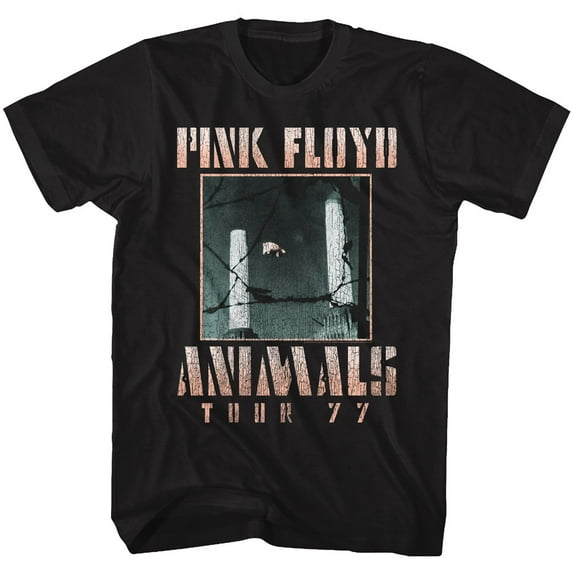 Pink Floyd Animals Tour '77 Black T-Shirt