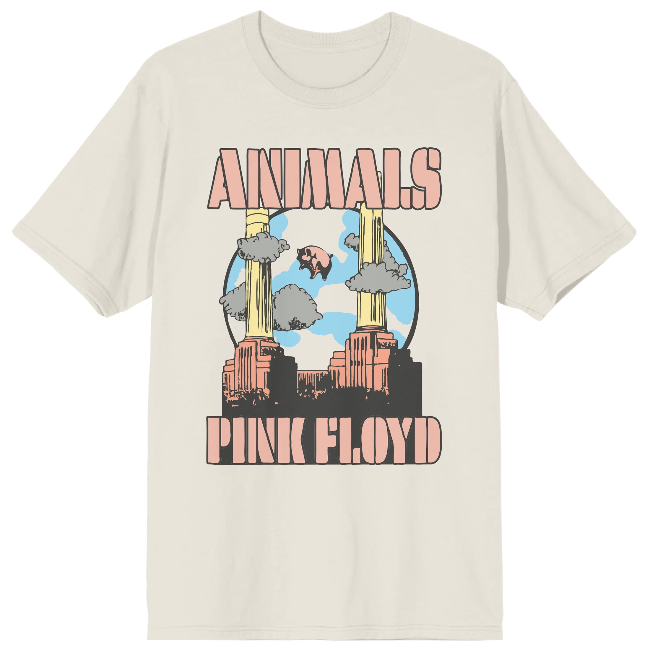 Pink Floyd Animals Waterprint Crew Neck Short Sleeve Tofu Men