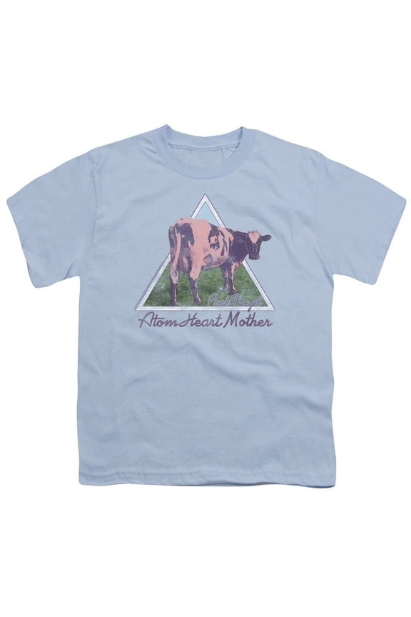 Pink Floyd Atom Mother Heart Pyramid Youth 18/1 T-Shirt Light Blue