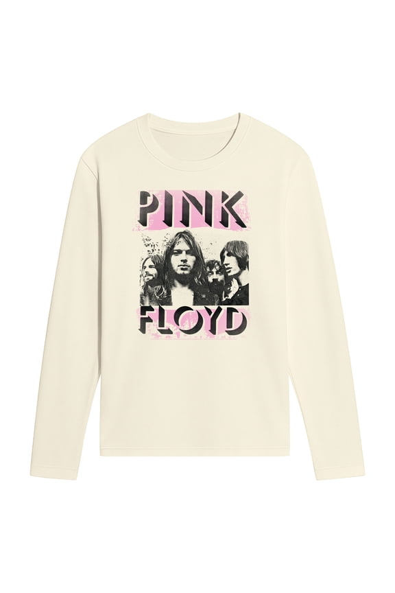 - Band Pink Logo Long Sleeve Graphic T-Shirt
