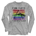 thumbnail image 1 of Pink Floyd Black Light Gray Heather Adult Long Sleeve T-Shirt, 1 of 2