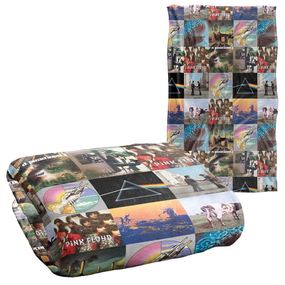 Pink Floyd Blanket, 36"x58" Album Covers Grid Pattern Silky Touch Super Soft Throw Blanket