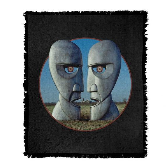 Pink Floyd Blanket, 50'x60' Division Bell Cover Woven Tapestry Cotton Blend Fringed Throw