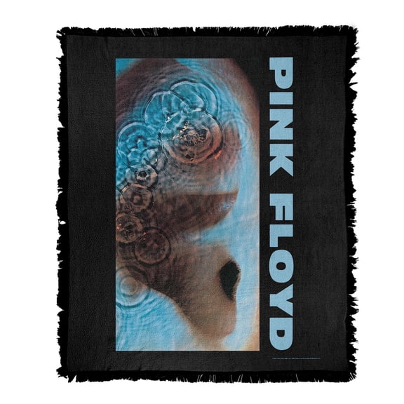 Pink Floyd Blanket, 50'x60' Meddle Woven Tapestry Cotton Blend Fringed Throw