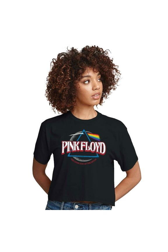 - DSOTM Crescent - Juniors Cropped Cotton Blend T-Shirt