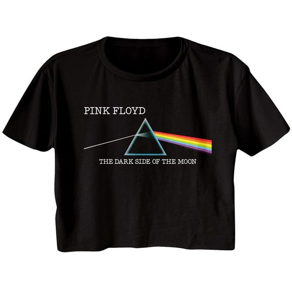 Pink Floyd DSOTM Redux Black Junior Women's Festival Cali Cropped T-Shirt