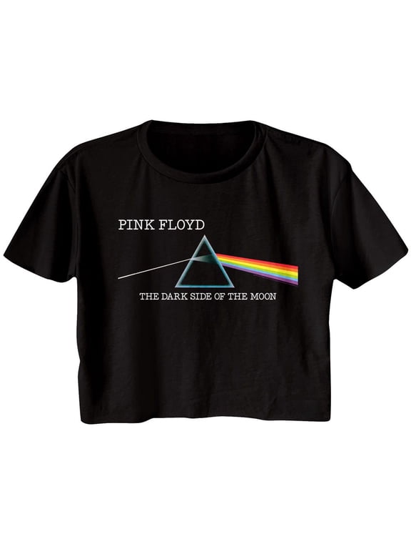 Pink Floyd DSOTM Redux Black Junior Women's Festival Cali Cropped T-Shirt