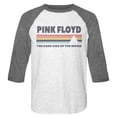 thumbnail image 1 of Pink Floyd DSOTM White Heather/Premium Heather Adult Raglan Baseball T-Shirt, 1 of 2