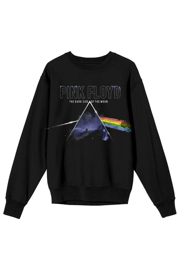 Pink Floyd Dark SIde Of The Moon Trap Graphics Men's Black Long Sleeve Sweatshirt-Large