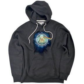 Pink Floyd Dark Side Insanity Unisex Adult Slim Fit Pull-Over Heather Hoodie, Charcoal, Small
