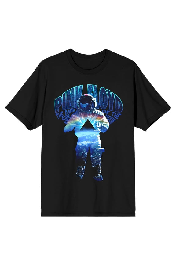Pink Floyd Dark Side Of The Moon Astronaut Men's Black T-shirt