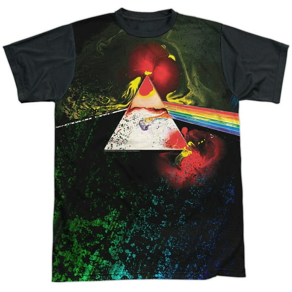 Pink Floyd Dark Side Of The Moon Mens Adult Sublimation Shirt 2X White