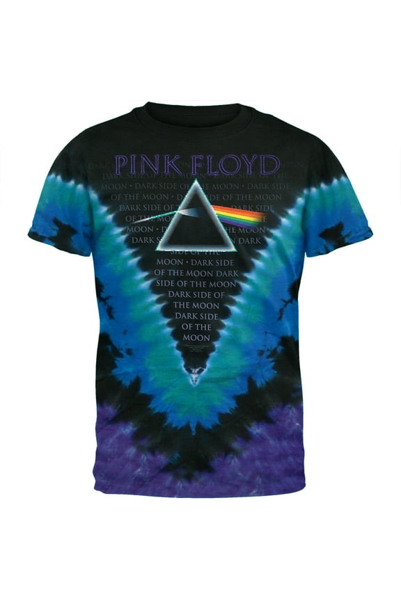 Pink Floyd Men's Dark Side Tie Dye T-shirt X-Large Multi