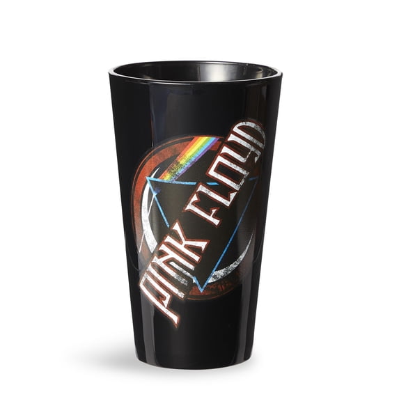 pink floyd distressed logo pint glass