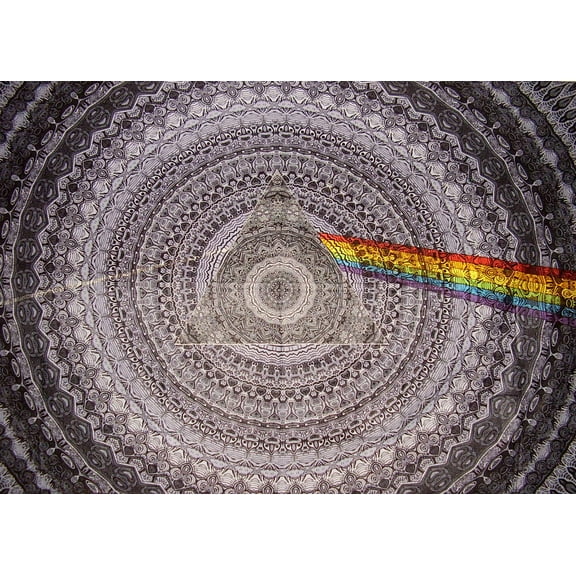 Pink Floyd Dark Side of the Moon 3-D Wall Hanging 90" x 60" Single Black