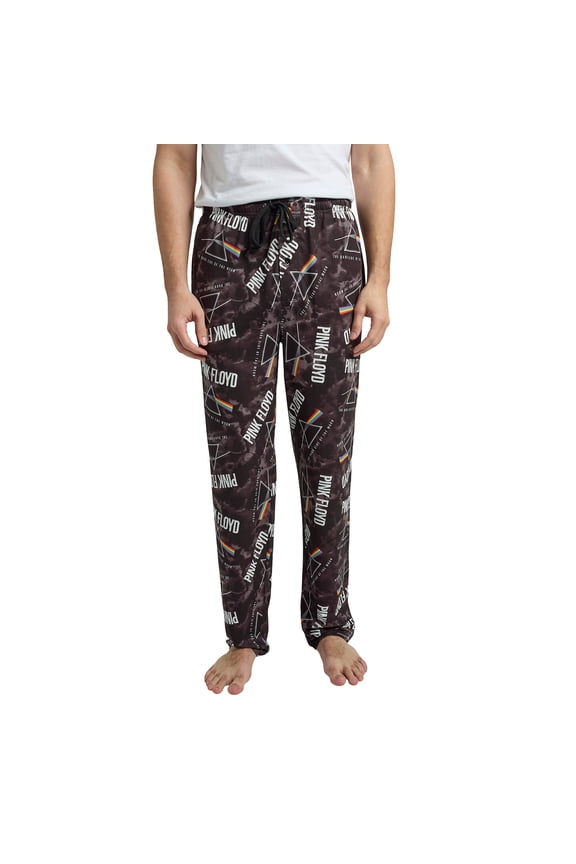 Pink Floyd Dark Side of the Moon Men's All-Over Print Sleep Pajama Pants -XL