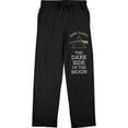 thumbnail image 1 of Pink Floyd Dark Side of the Moon Men's Black Drawstring Sleep Pajama Pants-M, 1 of 3