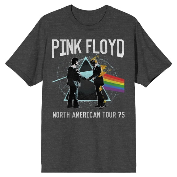 Pink Floyd Dark Side of the Moon Men's Charcoal T-shirt-M