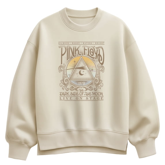 Pink Floyd - Dark Side of the Moon - Women's Oversized Fleece Crew Sweatshirt