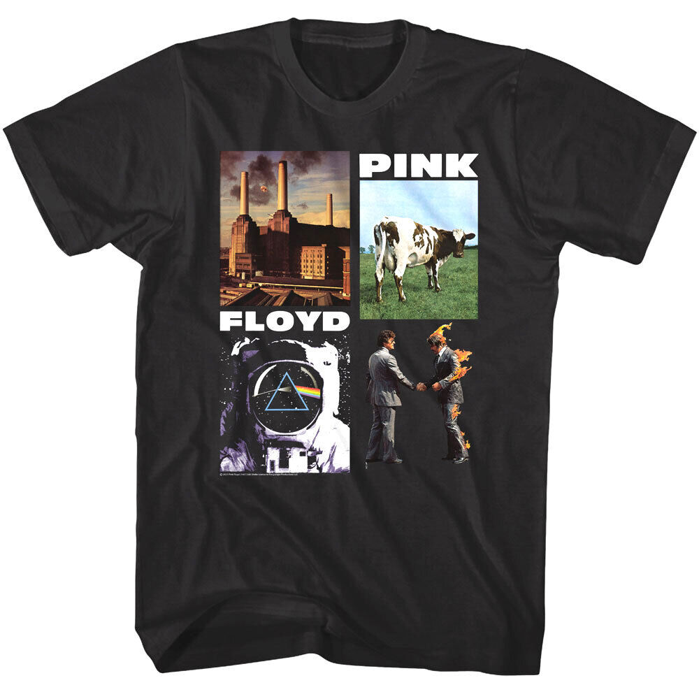 Pink Floyd Discography Men's T Shirt Rock Band Album Covers Concert