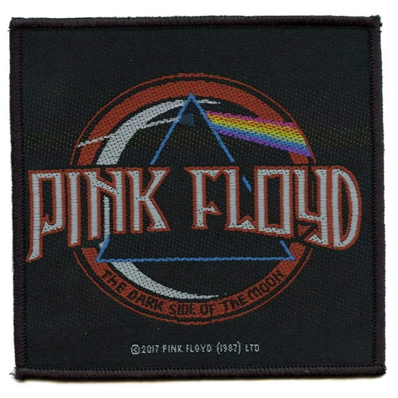 Pink Floyd Distressed Patch DSOTM Rock Psychedelic Woven Iron On