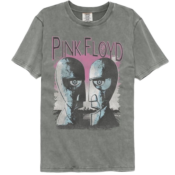 Pink Floyd Division Bell Heads Gray Adult S/S Comfort Color Tshirt S