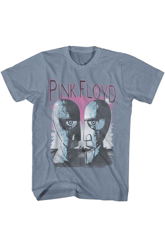 Pink Floyd Division Bell Heads Indigo Heather T-Shirt
