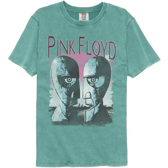 Pink Floyd Division Bell Heads Seafoam Adult S/S Comfort Color Tshirt L