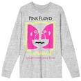 thumbnail image 1 of Pink Floyd Division Bell World Tour 94 Crew Neck Long Sleeve Athletic Heather Men's Tee-XXL, 1 of 5