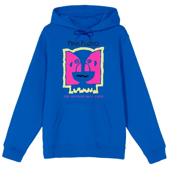 Pink Floyd Division Bell World Tour 94 Long Sleeve Royal Blue Men's Hooded Sweatshirt-3XL