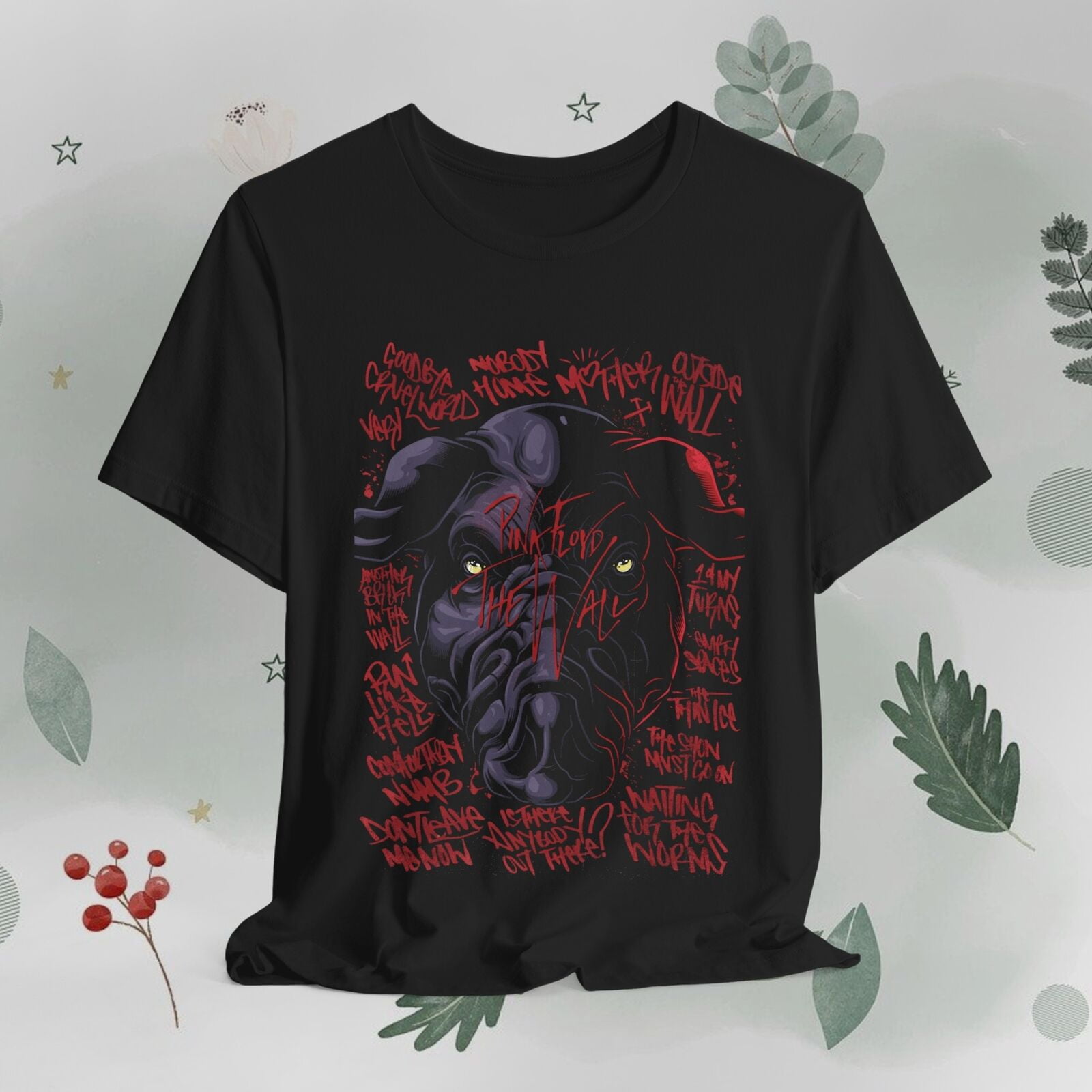 Pink Floyd, Fan Made Tshirt, The Wall, The Division Bell, David