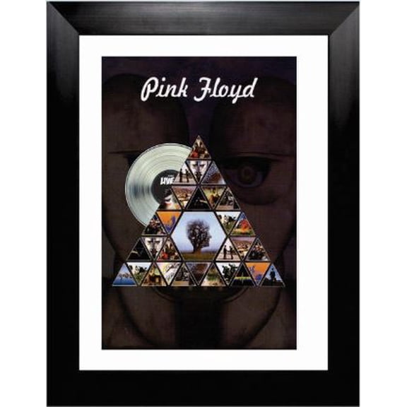 Pink Floyd Framed Prism Discography with Platinum LP
